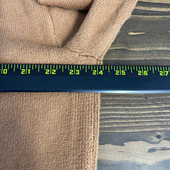 MOTH Anhropologie Rollneck Tunic Sweater Brown Womens L Minimalist Office - Picture 4 of 10